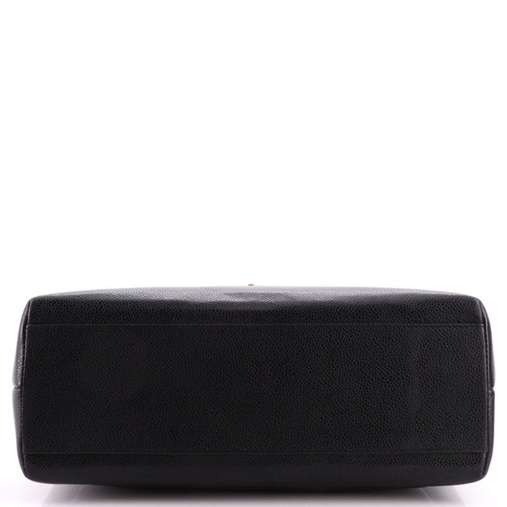 Chanel Vintage Classic Top Handle Flap Bag Caviar Jumbo Black - Picture 4 of 8